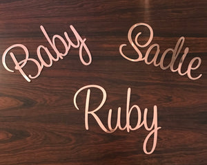 Rose Gold Mirror Personalised Toy Box